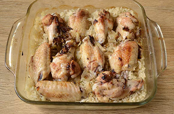 рис с курицей в духовке рецепт фото 6